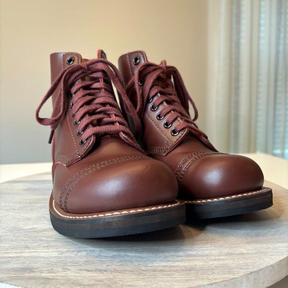 US Army Leather Combat Boots WWII Repro Goodyear Welt Dress Uniform Size 5 - Picture 5 of 12